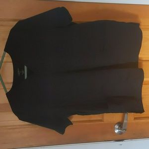 Black Unisex Scrub Top